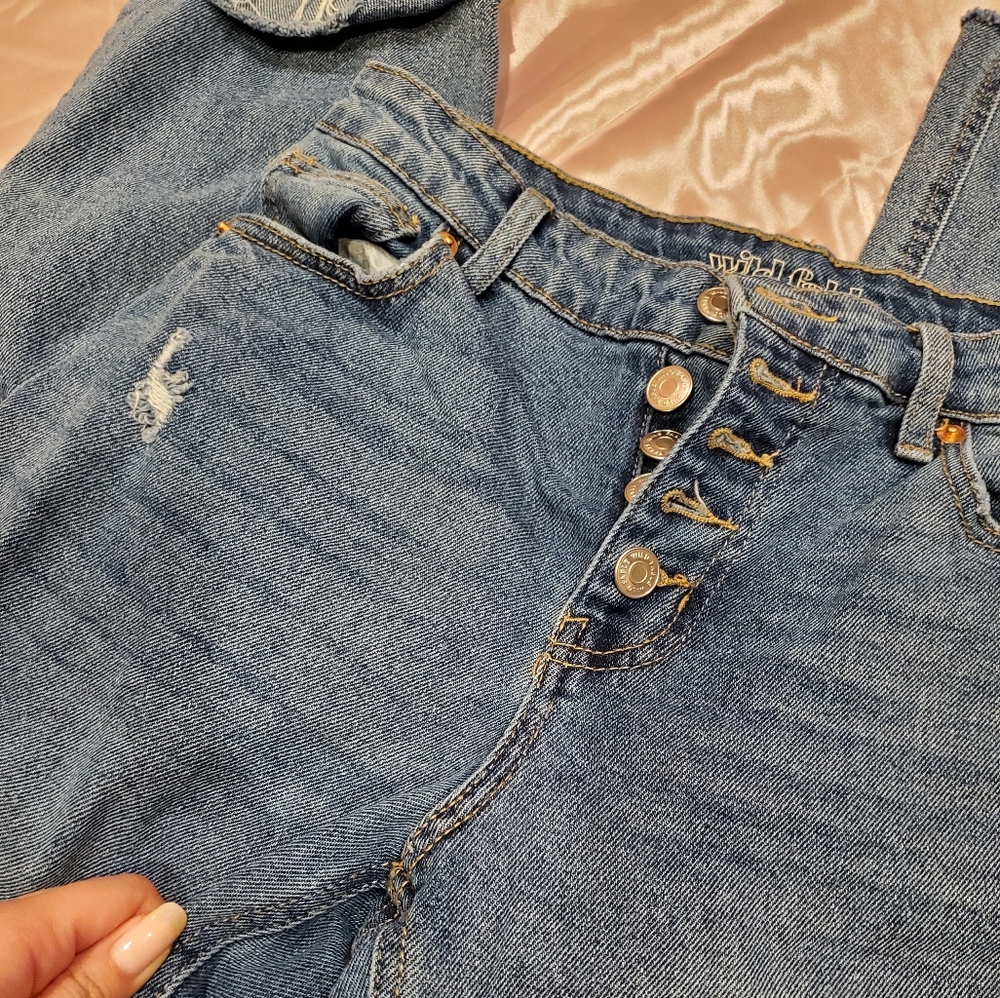 Distressed jeans